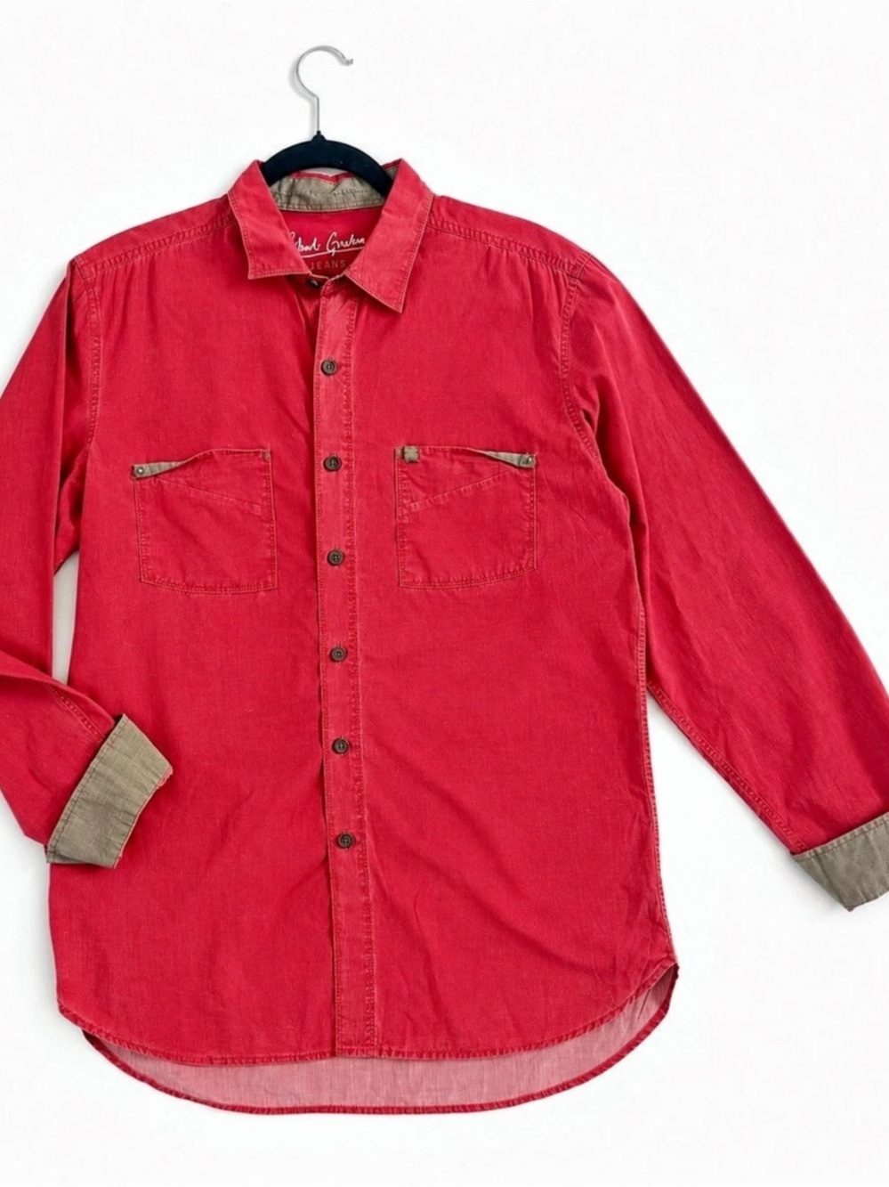 Robert Graham Red Button Down Shirt